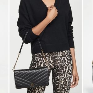 Tory Burch Kira Chevron Clutch